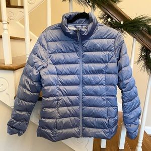 Eddie Bauer Bluish Light Weight Puffer Jacket size Large